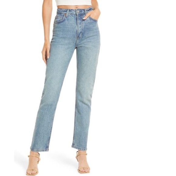 Reformation Liza High Waist Straight Leg Jean - Picture 1 of 10